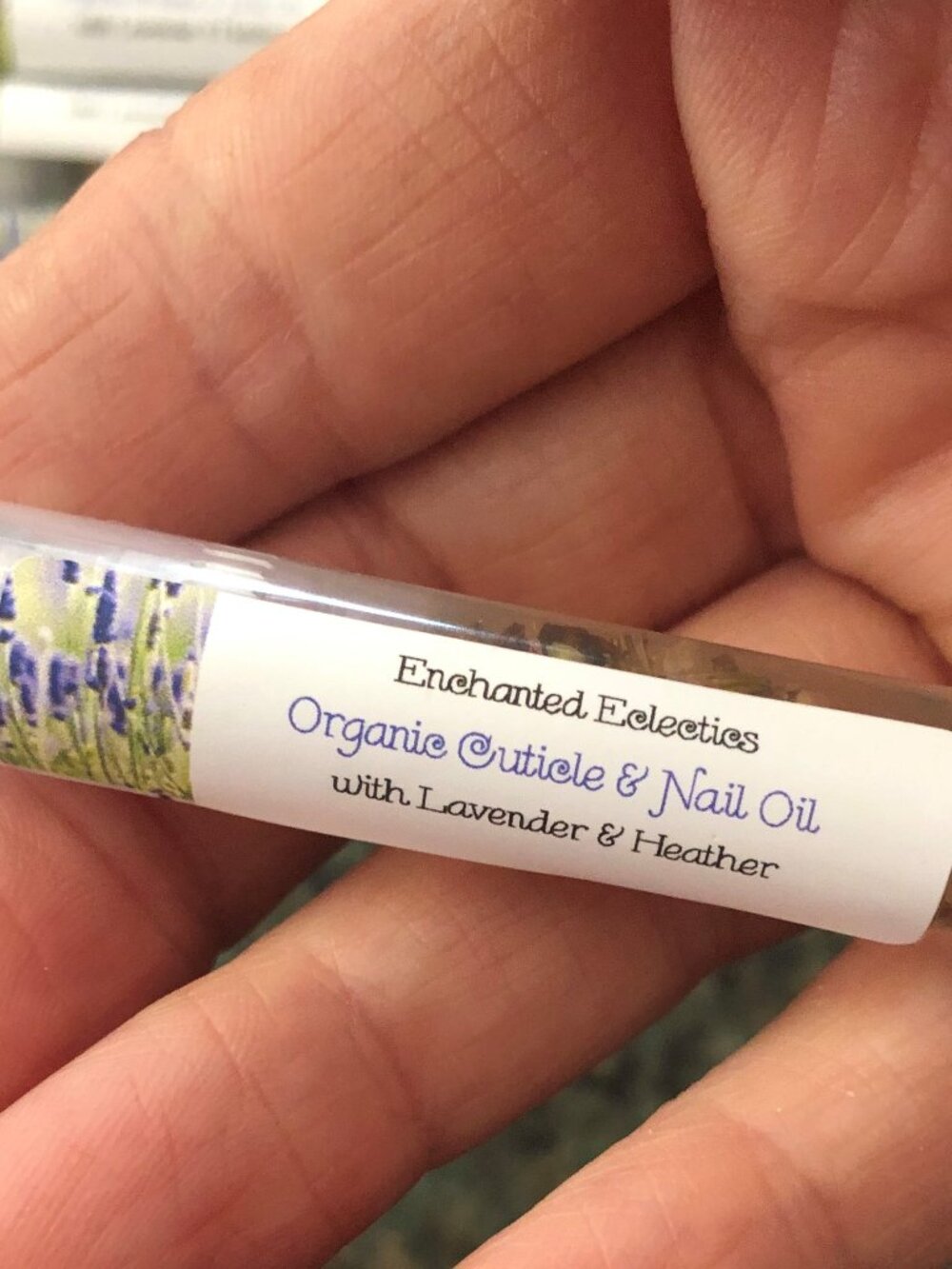 Cuticle & Nail Oil with Lavender and Heather Flowers *Organic* Free of Synthetic
